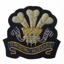 10th Royal Hussars Blazer Badge