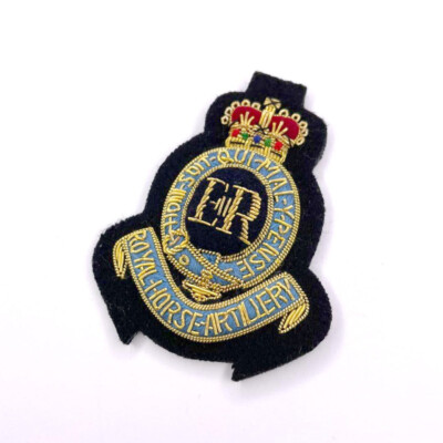 1st Royal Horse Artillery Beret Badge on Ex Dark Navy