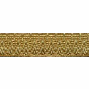 Large Scallop for QDG - Gold 1" Lace