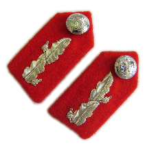 Lieutenant SSO Oakleaf Gorgets - Scarlet