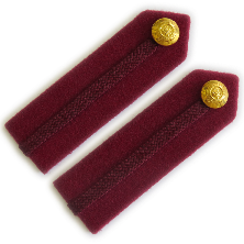 Staff No.1 Dress Gorgets - Medical Maroon