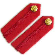 Staff No.1 Dress Gorgets - Scarlet