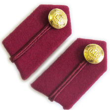 Staff SSO Gorgets - Medical Maroon