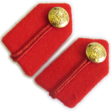 Staff SSO Gorgets - Scarlet