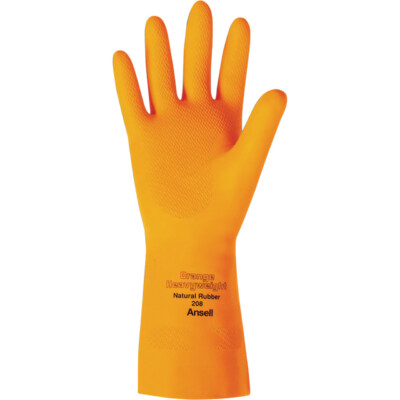 Ansell Orange Heavyweight 208 Series Gloves (12 Pairs/Box)