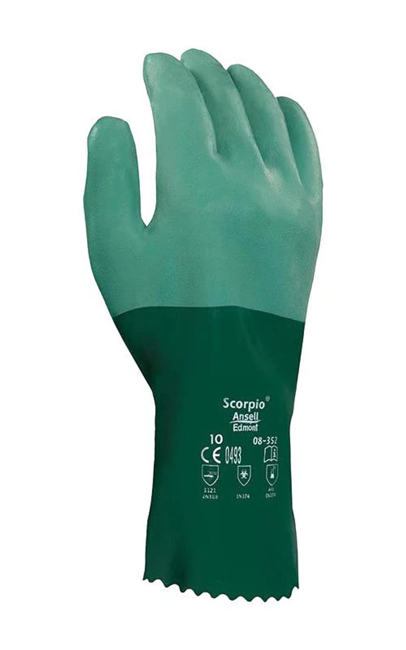 Ansell Scorpio Neoprene Coated Gloves (12 Pairs/Box) Ansell Scorpio Neoprene Coated Gloves (12 Pairs/Box)