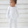 baby organic envelope sleepsuit with mitts