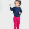 Crew neck sweatshirt with shoulder poppers
