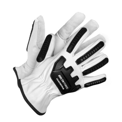 Delta Force Anti-Impact Goatskin Grain Leather KevlarÂ® Lined Gloves (12 Pairs/Box)