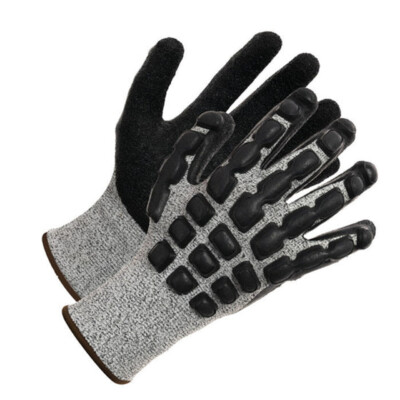 ForceField Backhand, Cut Resistant Gloves HPPE Composite Liner with Wrinkle Latex Coating (12 Pairs/Box)