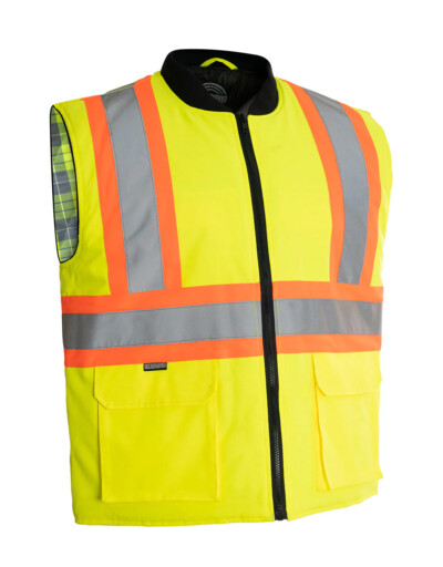 ForceField Hi-Vis Flannel Lining Safety Vest