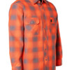 ForceField Hi Vis Orange Shadow Plaid Quilted Flannel Shirt Jacket forcefield hi vis orange shadow plaid quilted flannel shirt jacket