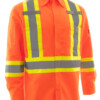 forcefield hi vis ripstop safety work shirt