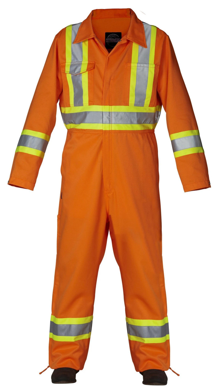 Forcefield Hi Vis Safety Unlined Coverall Forcefield Hi Vis Safety Unlined Coverall
