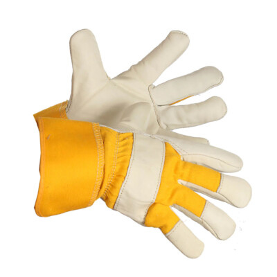 Forcefield "Jack Hammer" Grain Leather Work Glove, Foam and Fleece Lined (12 Pairs/Box)