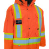 Forcefield Orange 6-in-1 Hi Vis Safety Parka forcefield orange 6 in 1 hi vis safety parka