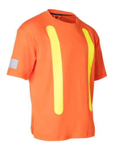 ForceField Safety Cotton Short Sleeve Tee With Reflective Arm Striping