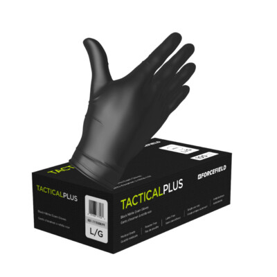 ForceField Tactical Plus Nitrile Disposable Examination Gloves (1000 Gloves/Case)