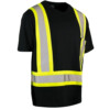 forcefield ultrasoft hi vis crew neck short sleeve safety tee shirt with