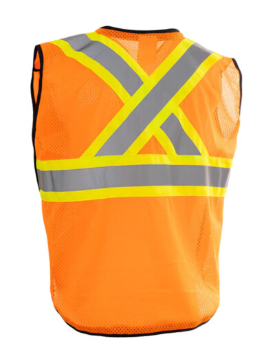 ForceField Women's Zip-Up Hi Vis 5 Point Tear-Away Traffic Safety Vest