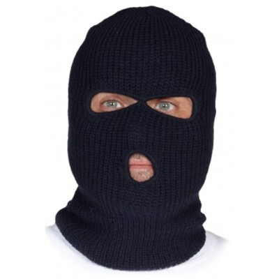 Knitted Acrylic Three-Opening Balaclava