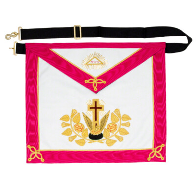 Lambskin Masonic Rose Croix 18th Degree Apron Brand New Masons Regalia