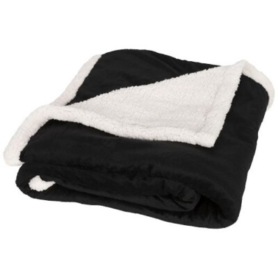 Lauren sherpa fleece plaid blanket