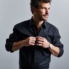 long sleeve pure cotton easycare poplin shirt