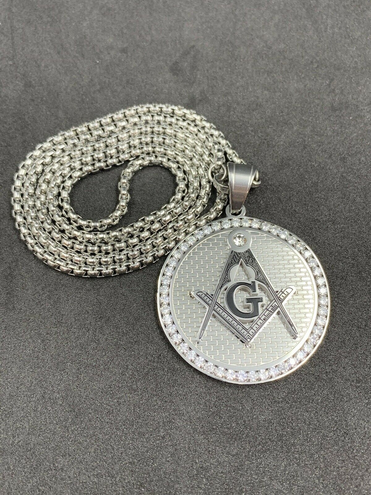 Masonic On The Square Silver G Symbol Pendant Masonic Unisex Neck Pendants Masonic On The Square Silver G Symbol Pendant Masonic Unisex Neck Pendants