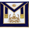 Masonic Past Master Apron Gold Embroidery Blue Velvet masonic past master apron gold embroidery blue velvet