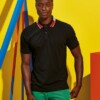 mens two colour tipped polo
