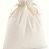 organic cotton drawcord bag