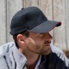 pro style heavy cotton cap with sandwich peak