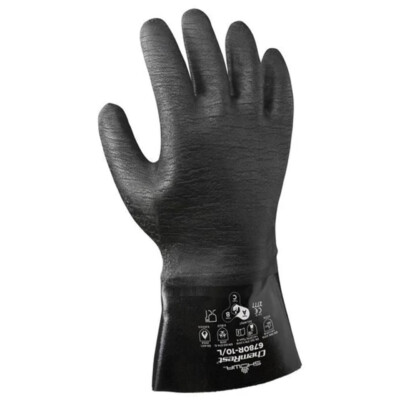 SHOWA Showa Best Glove 6784R Neo Grabâ„¢ 14-Inch Neoprene Coated Chemical Resistant Gloves (12 Pairs/Box)