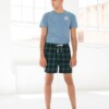 tartan lounge shorts