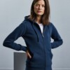 womens authentic zipped hooded sweatshirt