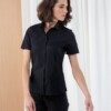 womens short sleeve stretch shirt